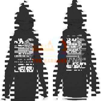 Karaoke Dad Man Myth Karaoke Legend Retro Microphone Unisex Hoodie - Monsterry