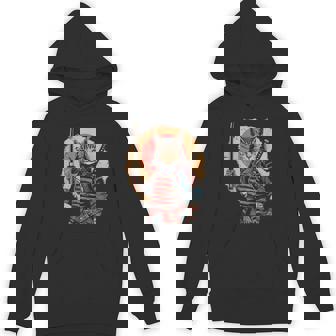 Kawaii Japanese Samurai Cat With Sword Hoodie - Thegiftio