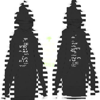 Keep Calm And Hug A Tree Shirt Earth Day Nature Lover Unisex Hoodie - Monsterry