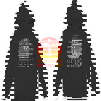 Keep Flying Sky King RIP Aviation Fallen Veteran Pilot Premium Unisex Hoodie - Monsterry