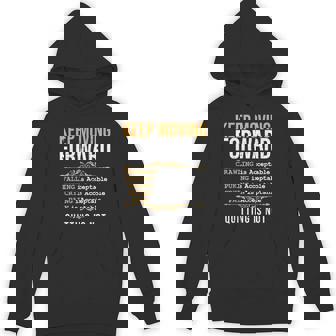 Keep Moving Forward Quitting Is Not Good Positive Quote Unisex Hoodie - Monsterry