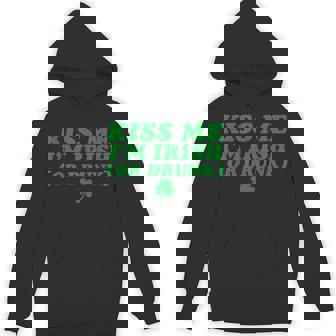 Kiss Me I'm Irish Or Drunk Shamrock Drinking Beer Hoodie - Thegiftio UK
