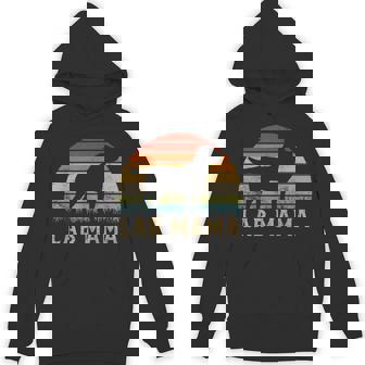 Lab Mama Retro Labrador Retriever Lover Vintage Dog Lab Mom Unisex Hoodie - Monsterry