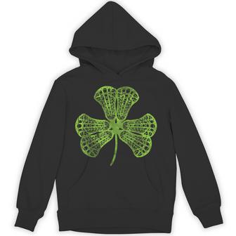 Lacrosse Shamrock Clover St Patricks Day Player Coach Unisex Hoodie - Monsterry