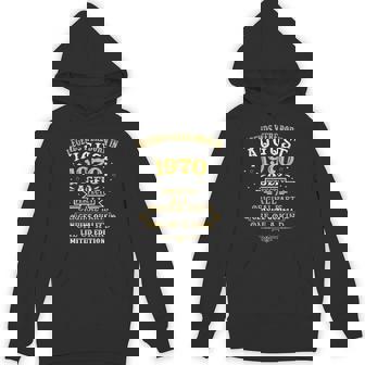 Legends Were Born In August 1970 52 Years Old 52Nd Birthday Hoodie | Mazezy