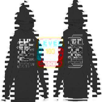 Level 100 Days Of School Unlocked Game Controller Unisex Hoodie - Monsterry