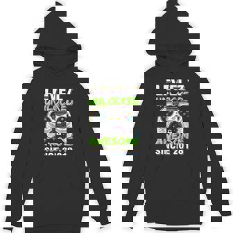Level 7 Unlocked Awesome Since 2018 7Th Birthday Gaming Boys Hoodie - Thegiftio UK
