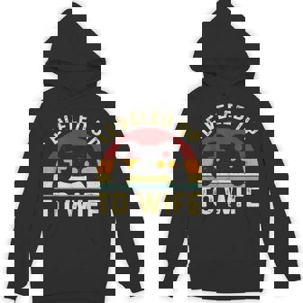 Leveled Up To Wife Newlywed Bride Just Married Couple Unisex Hoodie - Monsterry