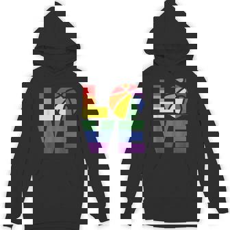 LGBT Love Rainbow Basketball Gay Pride Player Fan Unisex Hoodie - Monsterry