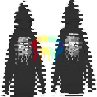 LGBT Spooky Halloween Vampire Fangs Gay Pride Vampire Lover Unisex Hoodie - Monsterry