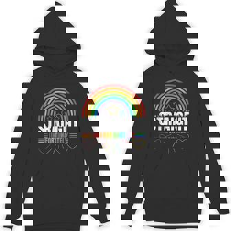 LGBTQ Gay Lesbian Straight Unfortunately Pride Graphic Unisex Hoodie - Monsterry