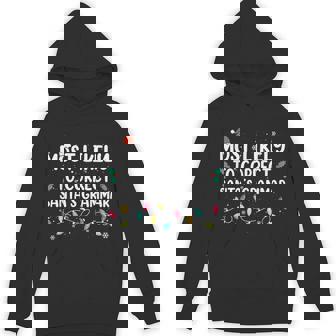 Most Likely To Correct Santa's Grammar Christmas Pajamas Unisex Hoodie - Monsterry