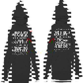 Most Likely To Fall Asleep First Xmas Family Christmas Unisex Hoodie - Monsterry