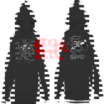 Lil Bear Red Plaid Christmas Pajama Bear Family Xmas Unisex Hoodie - Monsterry