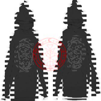 Lilith Sigil Seal In Red Graphic By Mortal s Unisex Hoodie - Monsterry
