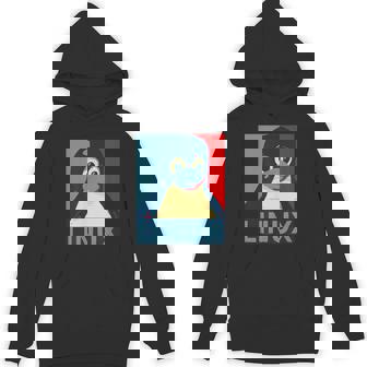 Linux Tux Penguin Graphic Unisex Hoodie - Monsterry