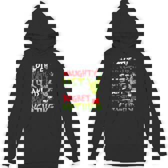 On The List Of Naughty And I Regret Nothing Christmas Unisex Hoodie - Monsterry