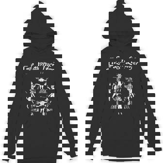 Live Laugh Lucifer Halloween Witch Dancing With The Devil Hoodie - Monsterry