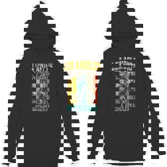 Los Angeles California Strong Pray For California Retro Hoodie - Thegiftio UK