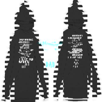 Love Angel Dad In Heaven Memorial Family Mother's Day Unisex Hoodie - Monsterry