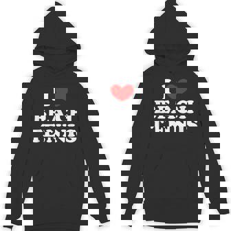 I Love Beach Tennis I Heart Beach Tennis Unisex Hoodie - Monsterry