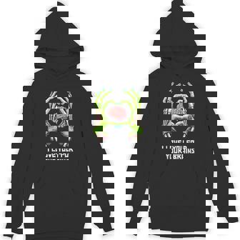 I Love You For Your Brains Zombie Hands Halloween Horror Unisex Hoodie - Monsterry