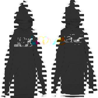 LOVE Cats Colorful Watercolor Decoration Cute Cat Toy Unisex Hoodie - Monsterry