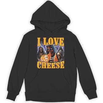I Love Cheese Skeleton Meme Weird Hoodie - Seseable