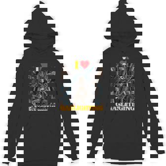 I Love Heart Gaslighting Edgy Hard Skeleton Meme Unisex Hoodie - Monsterry
