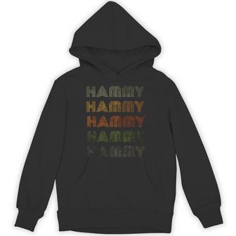 Love Heart Hammy Grunge Vintage Style Black Hammy Hoodie - Thegiftio UK