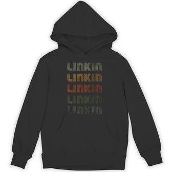 Love Heart Linkin Grunge Vintage Style Black Linkin Hoodie - Thegiftio UK