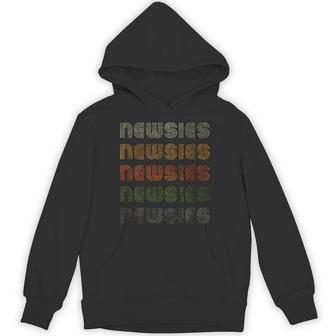 Love Heart Newsies Grunge Vintage Style Black Newsies Hoodie - Thegiftio UK
