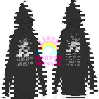 I Love Horror Movies Shirts Sarcastic Retro Horror Unisex Hoodie - Monsterry