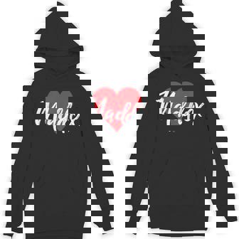 I Love Maddox First Name Tshirt I Heart Named Unisex Hoodie - Monsterry