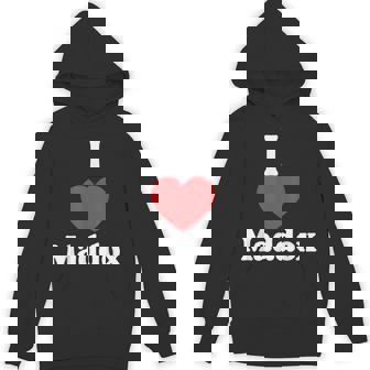 I Love Maddox Heart Groovy Personalized Name Maddox Unisex Hoodie - Monsterry