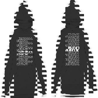 I Love Maddox Retro Pattern Personalized First Name Unisex Hoodie - Monsterry