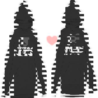 I Love Nuts Seed Ball Food Tree Peanut Roasted Hot Fan Unisex Hoodie - Monsterry