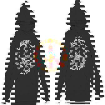 Love Peace Jesus Christian Fun 60s 70s Costume Groovy Hippie Unisex Hoodie - Monsterry