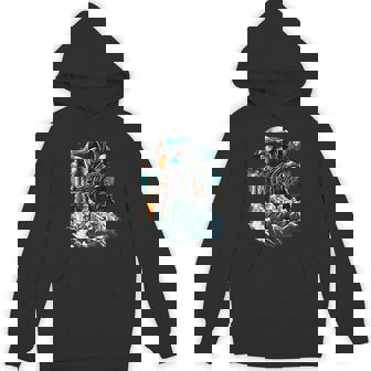 Lunar Liftoff Astronaut Space Moon Vintage Art Dark Style Unisex Hoodie - Monsterry