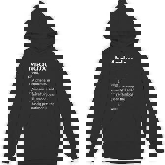 Maddox Name Definition Dictionary Unisex Hoodie - Monsterry