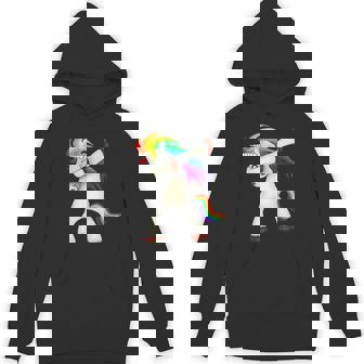 Magical Rainbow Unicorn Dabbing Dance Move Dab Shirt Unisex Hoodie - Monsterry