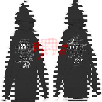 Mama Bear Buffalo Red Plaid Christmas Pajama Family Outfits Unisex Hoodie - Monsterry