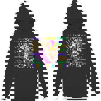 Make Mardi Gras Great Again Us American Flag Crawfish Parade Hoodie | Mazezy