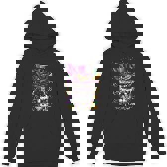 Mardi Gras Skull Top Hat Beads Mask New Orleans Louisiana Hoodie | Mazezy