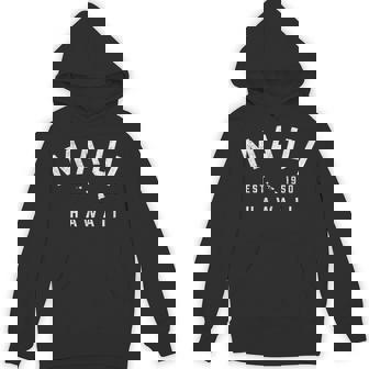 Maui Hawaii Est Vintage Preppy Throwback Vacation Souvenir Hoodie - Thegiftio UK