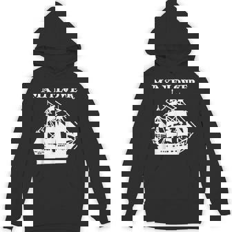 Mayflower Ship Pilgrim Puritan Boat America American Unisex Hoodie - Monsterry