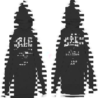 McAllen Texas TX Vintage State Flag Sports Unisex Hoodie - Monsterry