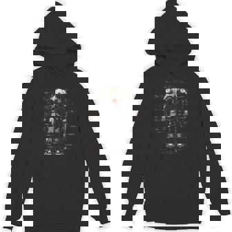 Mech Warrior Blueprint Shirt Tech Robot Fighter Unisex Hoodie - Monsterry