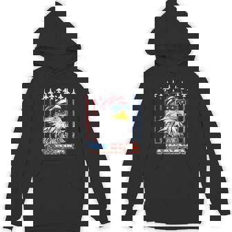 Merica 4th Of July Eagle Mullet USA Flag Patriotic Eagle Unisex Hoodie - Monsterry