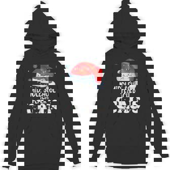Middle School Teacher Claus Christmas Matching Costume Unisex Hoodie - Monsterry